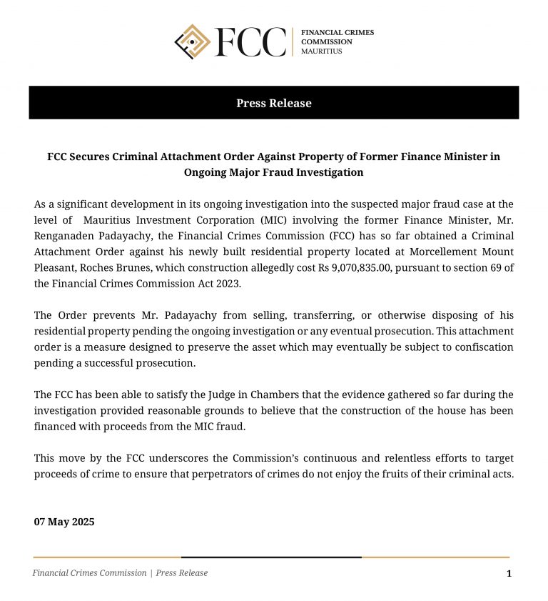 Order Fcc FCC Secures Criminal Attachment Order Against Property of Former ...